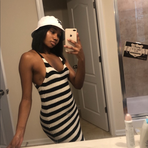 Fashion Nova Dresses & Skirts - Black and white crotchet dress